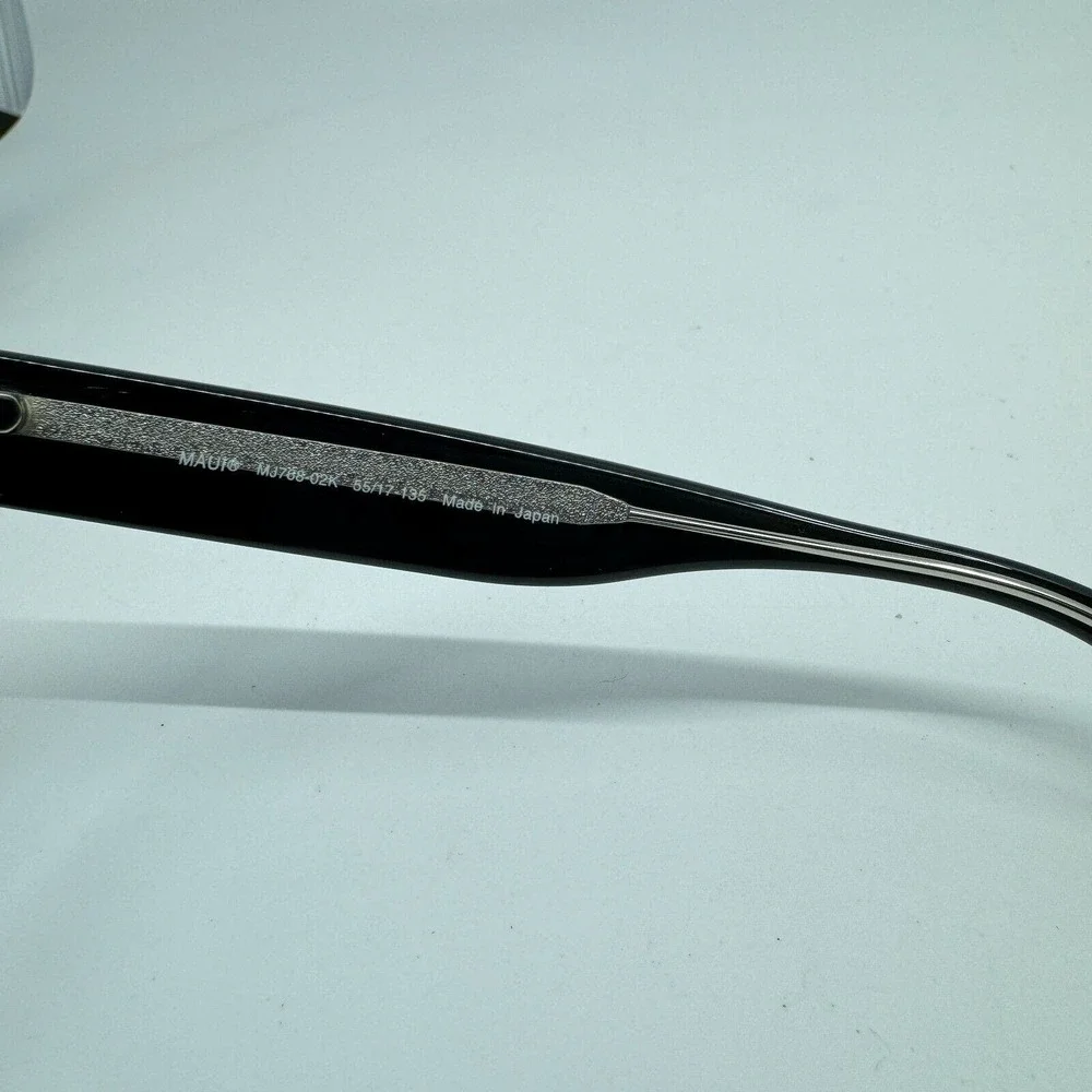 Maui Jim Sunglasses Frames MJ768-02K PLUMERIA‎ 55/17-135 Black Full Rim H11045
